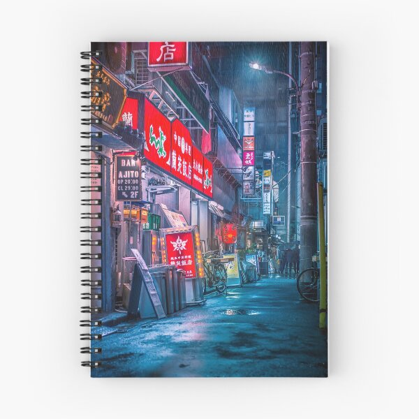 Artikelvorschau, Starker Regen über Neo Tokyo entworfen und verkauft von TokyoLuv.