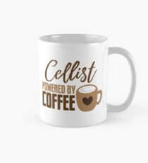 Cellist (cello) powered by coffee Classic Mug