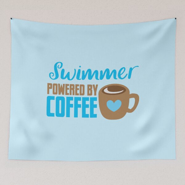 Item preview, Swimmer powered by coffee designed and sold by jazzydevil.