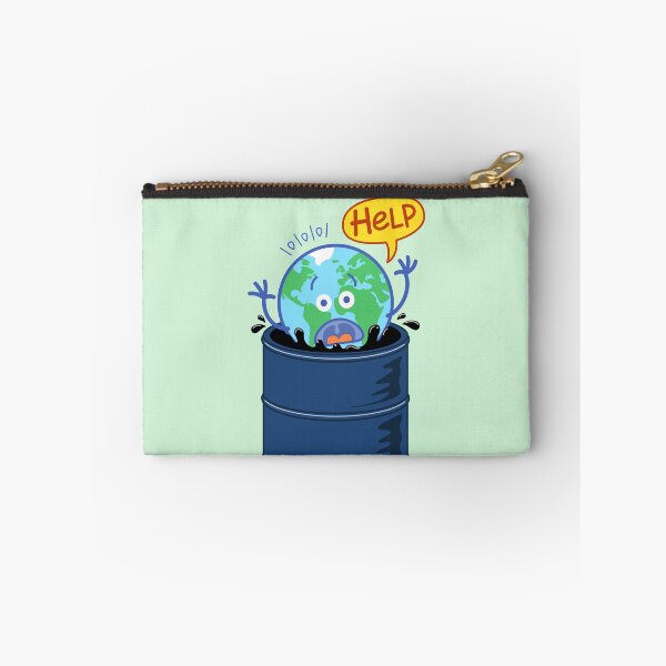 Item preview, Earth in panic asking for help when drowning in oil barrel designed and sold by Zoo-co.