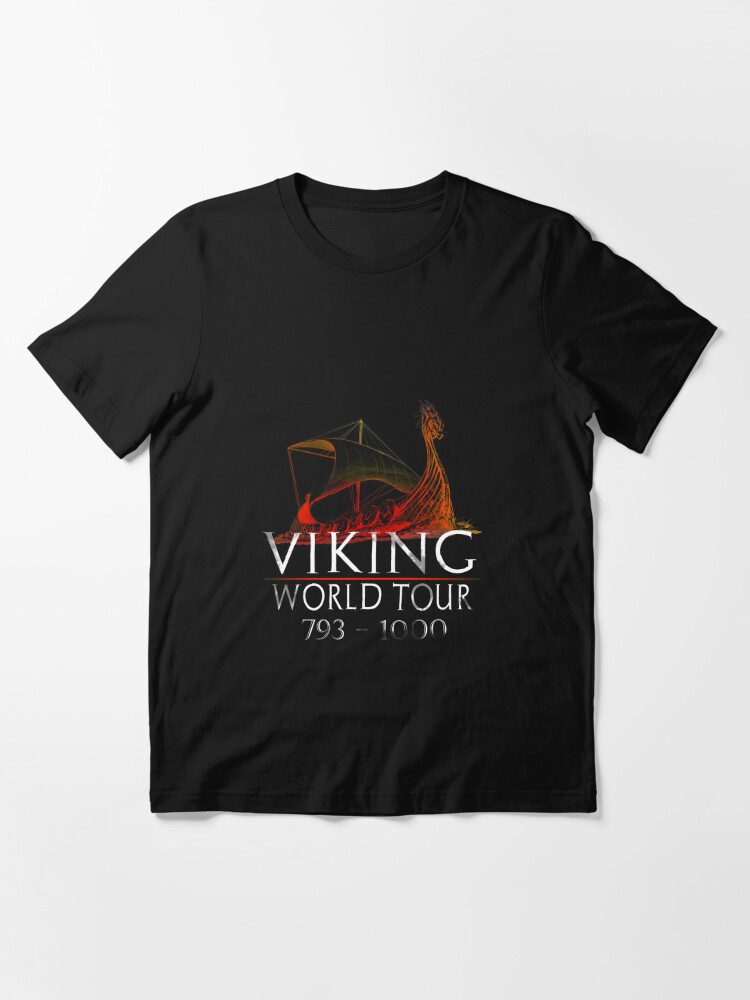 Viking World Tour T Shirt For Sale By Styrman Redbubble Viking T   Ssrco,slim Fit T Shirt,flatlay,101010 01c5ca27c6,front,wide Portrait,750x1000 Bg,f8f8f8 