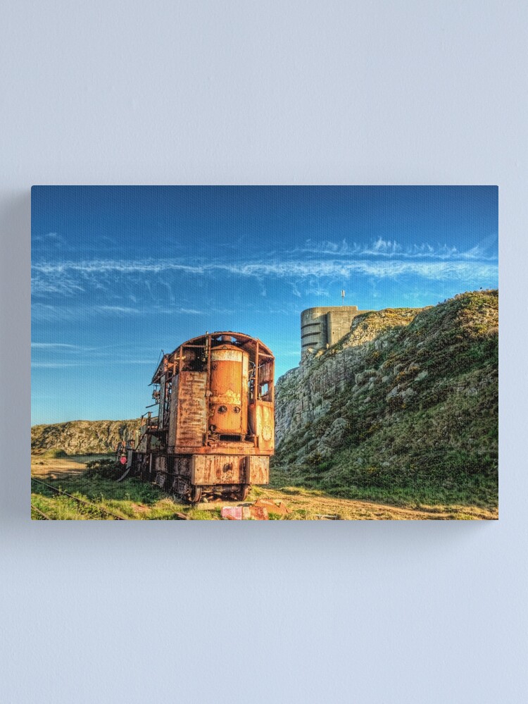 Alternate view of The Crane and the Odeon - Alderney Canvas Print