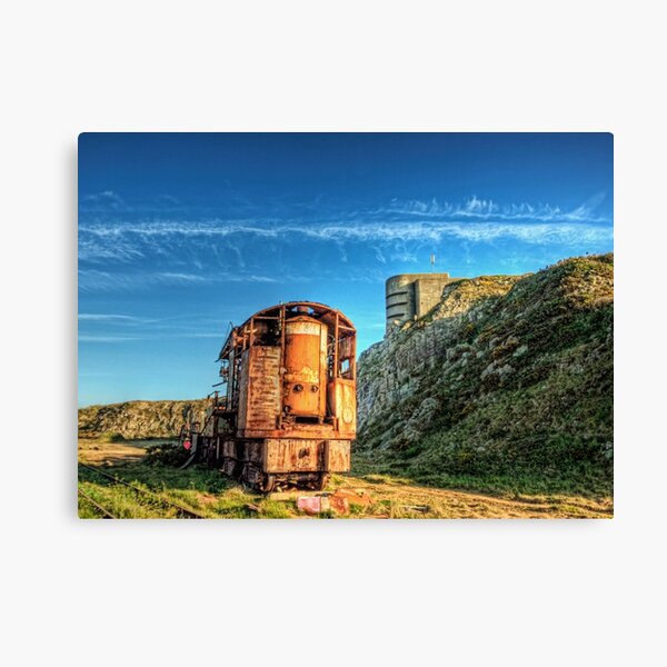 The Crane and the Odeon - Alderney Canvas Print