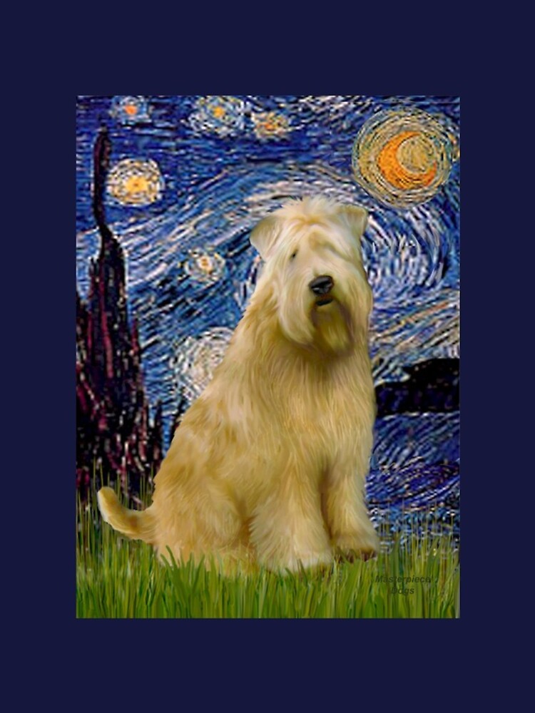 Starry Night -Soft Coated Wheaten Terrier by JeanBFitzgerald