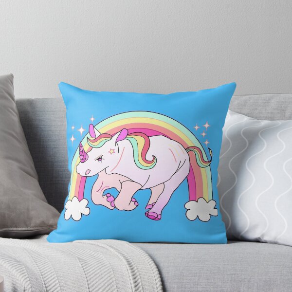 Item preview, Rainbow Pink Chubby Unicorn  designed and sold by therealsadpanda.