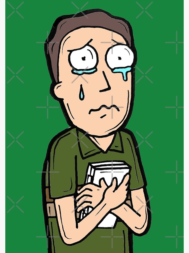 Jerry Smith from Rick and Morty™ Crying by sketchNkustom