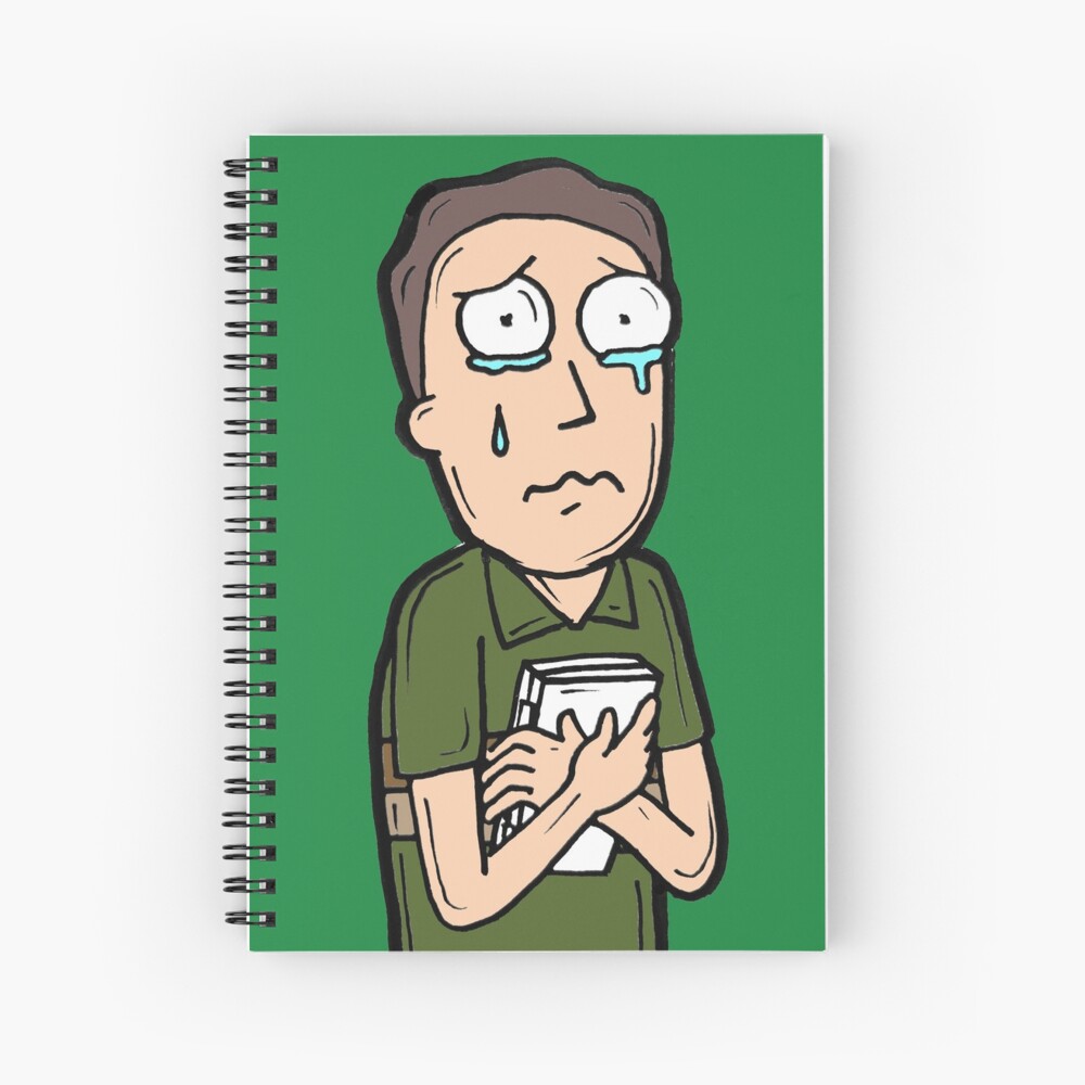 Jerry Smith from Rick and Morty™ Crying Spiral Notebook