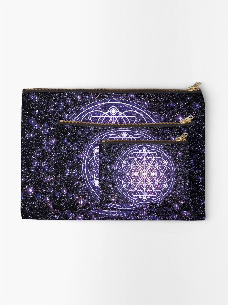 Alternate view of Sacred Geometry 3 Zipper Pouch