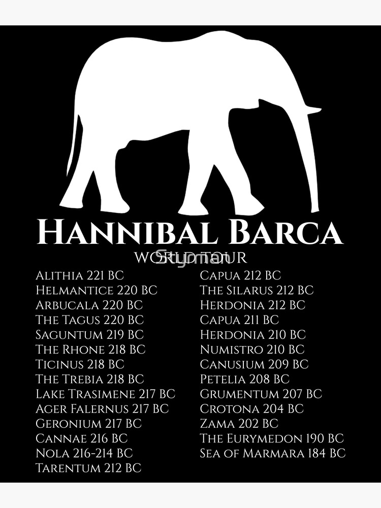 Disover Hannibal Barca World Tour Premium Matte Vertical Poster