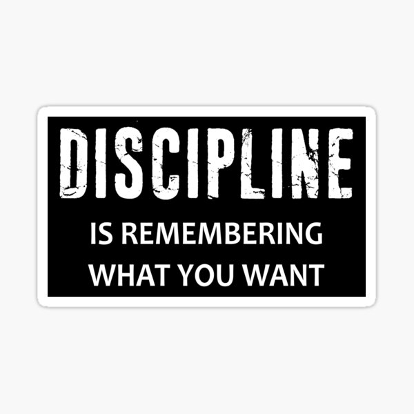 Item preview, Discipline Is Remembering What You Want designed and sold by Esskay Designs.