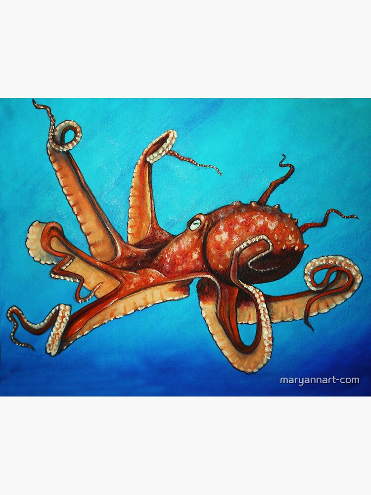Red Octopus by maryannart-com