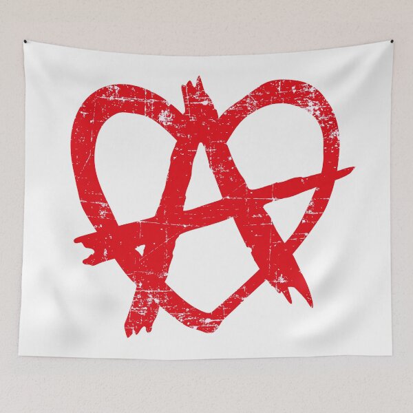 Item preview, Anarchy heart, red, revolution, punk designed and sold by Spoox.