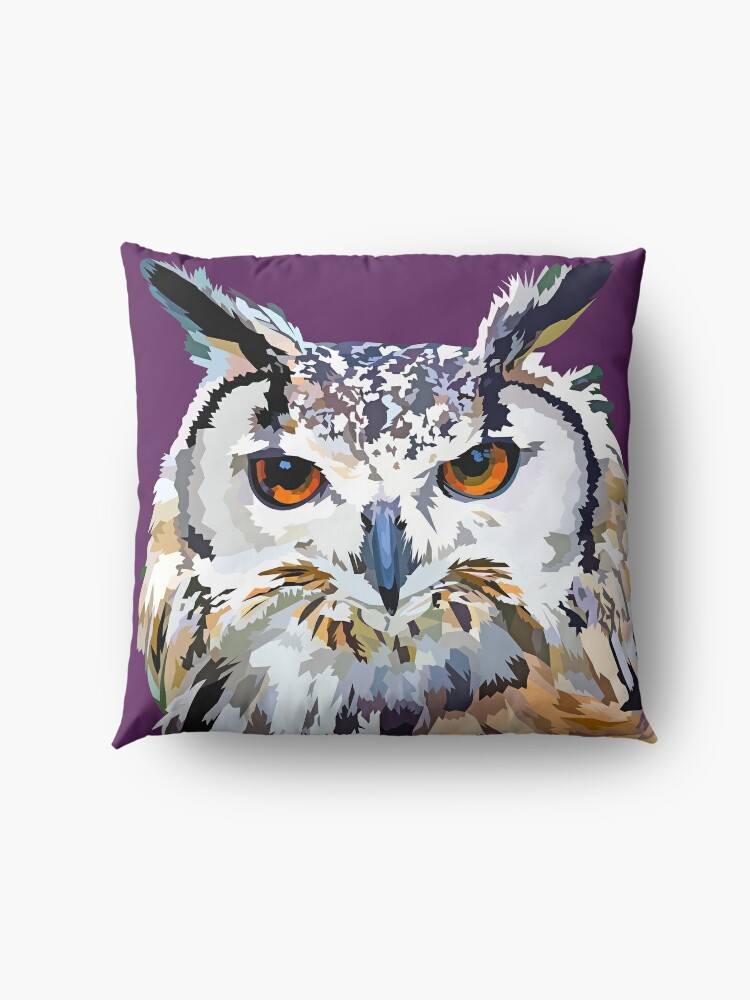 Alternate view of Owly nights Floor Pillow