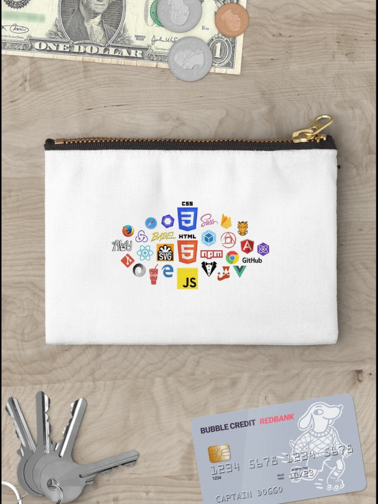 Thumbnail 3 of 4, Zipper Pouch, Frontend stack designed and sold by coderman.