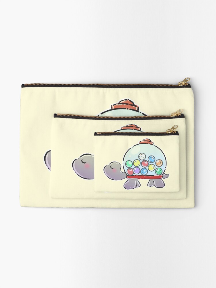 "Terrarium Turtle Gumball Machine" Zipper Pouch for Sale by MynnuB