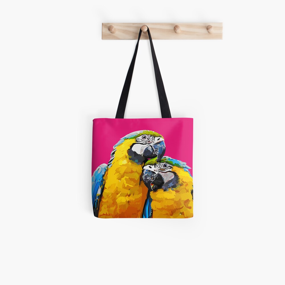 Two lovely parrots Tote Bag
