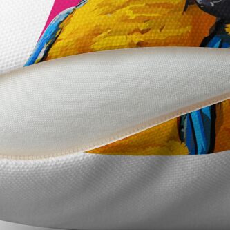 Alternate view of Two lovely parrots Floor Pillow