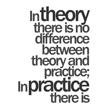 Yogi Berra Theory Practice Quote design | Essential T-Shirt