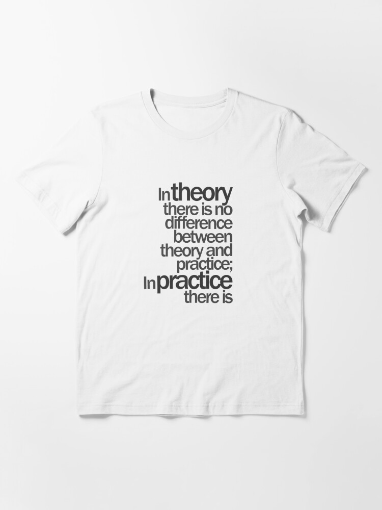 Yogi Berra Theory Practice Quote design | Kids T-Shirt