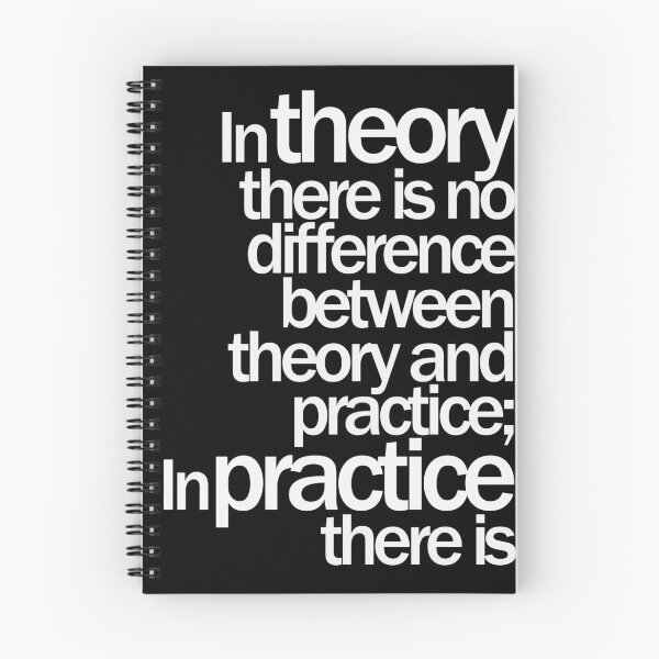 Item preview, Yogi Berra Theory Practice Quote design designed and sold by GetItGiftIt.