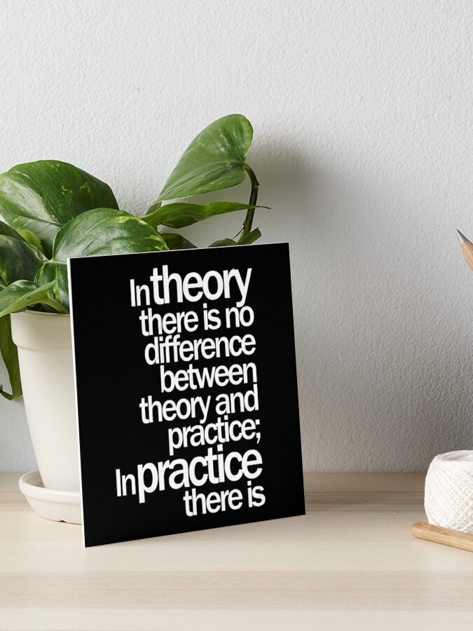 Yogi Berra Theory Practice Quote design | Kids T-Shirt