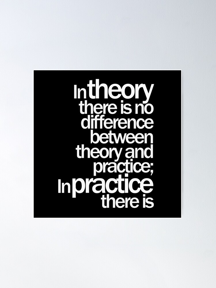 Yogi Berra Theory Practice Quote design | Kids T-Shirt