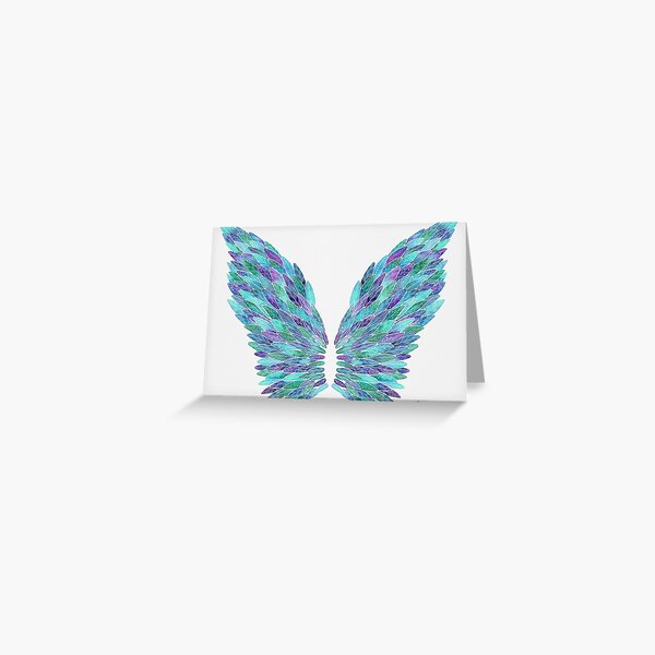 Item preview, Turquoise Angel Wings designed and sold by Marie Funseth.