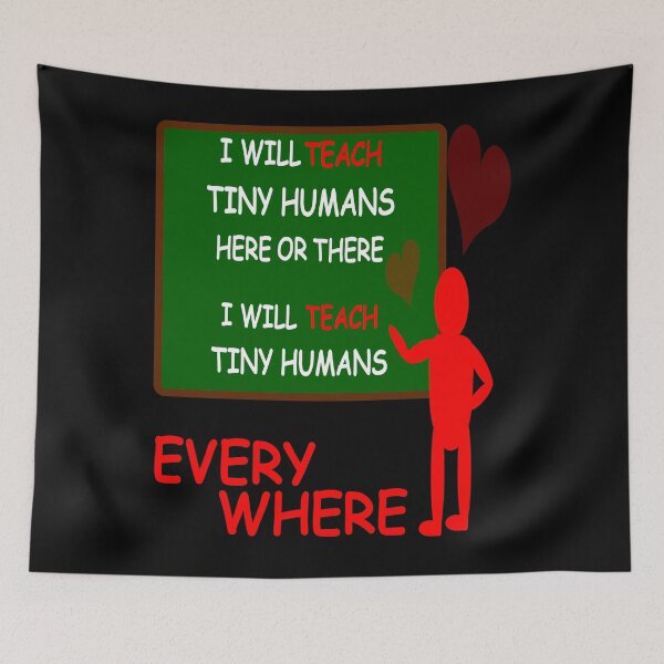 Item preview, i will teach tiny humans here and there shirt designed and sold by Andreas-Jaeger.