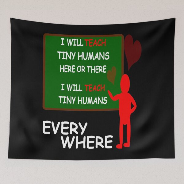 Item preview, i will teach tiny humans here and there shirt designed and sold by Andreas-Jaeger.