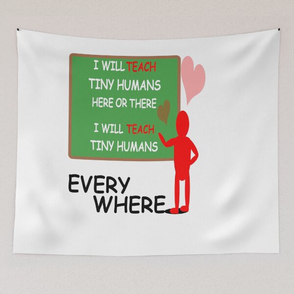 Item preview, i will teach tiny humans here and there shirt designed and sold by Andreas-Jaeger.