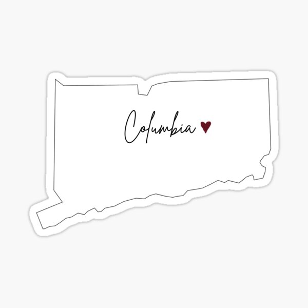 "Columbia CT" Sticker for Sale by estl Redbubble