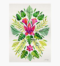 Lámina fotográfica Tropical Symmetry – Pink & Green