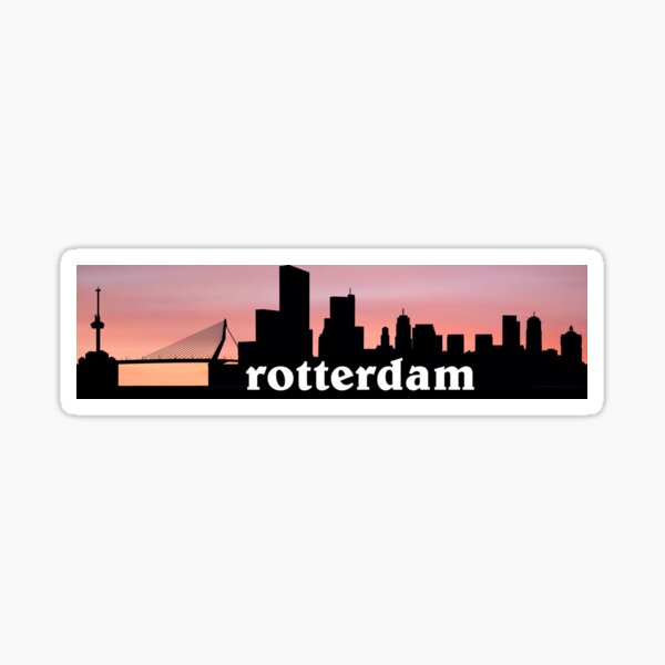 Rotterdam Skyline Sticker
