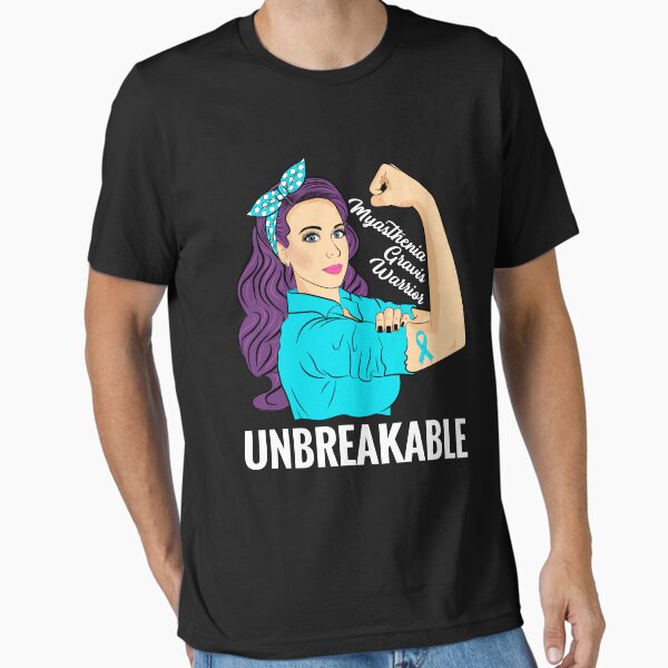Item preview, Myasthenia Gravis Awareness MG Warrior Unbreakable designed and sold by ZNOVANNA.