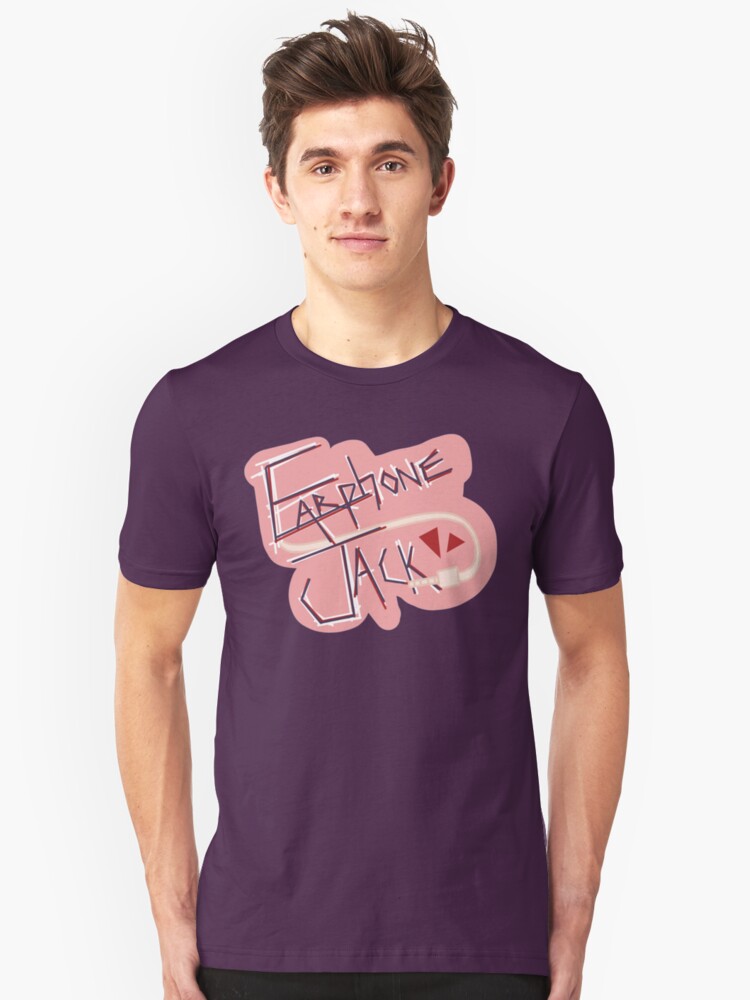 Alternate view of Kyoka Jiro: Earphone Jack Slim Fit T-Shirt