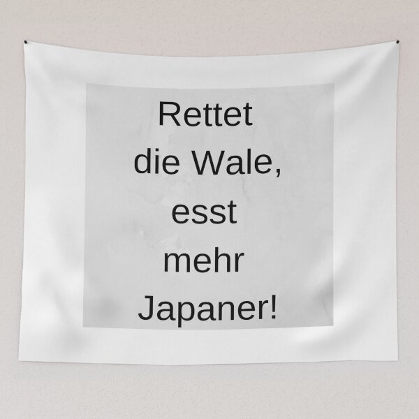 Item preview, Save the whales, eat more Japanese! designed and sold by Tobiasp.