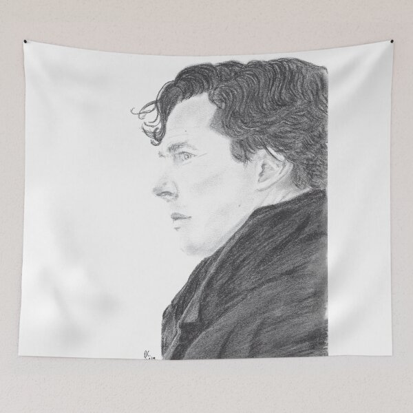 Aperçu de l'œuvre Profil de Sherlock Holmes créée et vendue par Deelectableart.