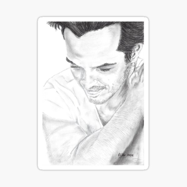 Vista previa del artículo con la obra «Un retrato sincero de un adorable Andrew Scott», diseñado y vendido por Deelectableart.