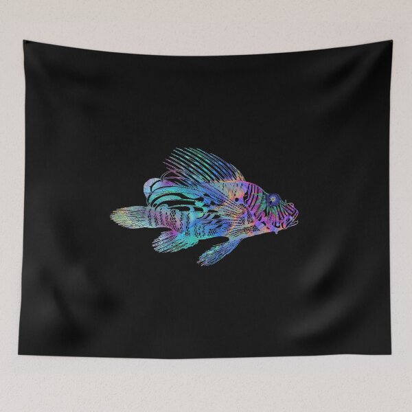 Item preview, Psychedelic Lionfish Trippy Ocean Surreal Sea Creature designed and sold by MintedFresh.