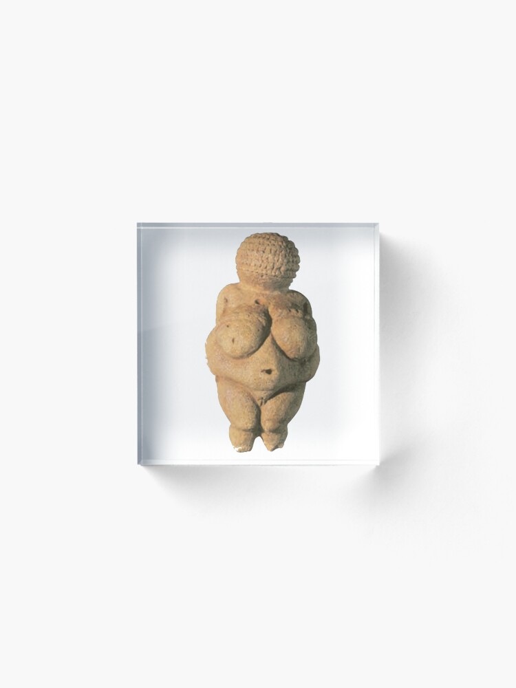 Alternate view of #Venus of #Willendorf #artifact sculpture art figurine statue humanbody #VenusofWillendorf Acrylic Block