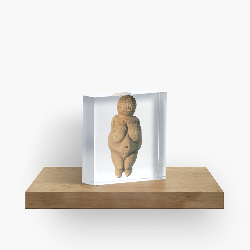 #Venus of #Willendorf #artifact sculpture art figurine statue humanbody #VenusofWillendorf Acrylic Block