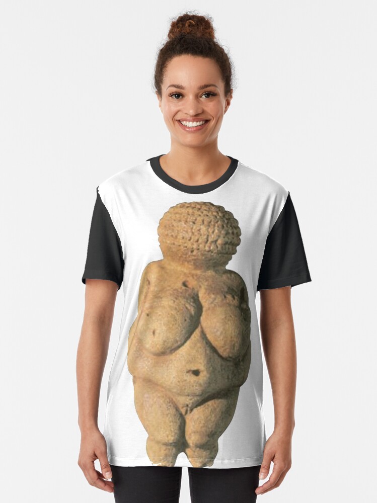 Alternate view of #Venus of #Willendorf #artifact sculpture art figurine statue humanbody #VenusofWillendorf Graphic T-Shirt