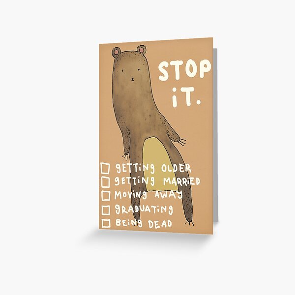 Stop It Greeting Card
