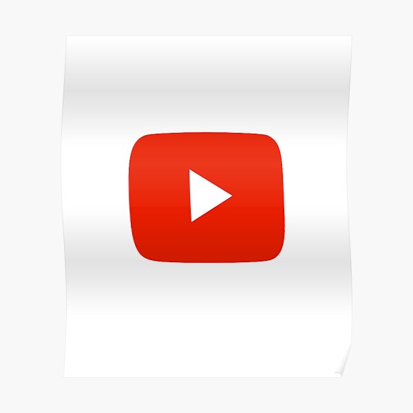 Youtube Icon Posters Redbubble