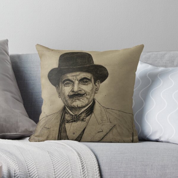 Hercule Poirot (David Suchet) Coussin