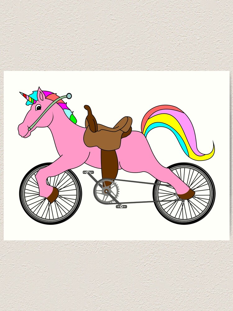 Girl riding sale unicorn bike