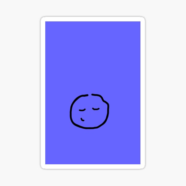Blob Face Stickers Redbubble