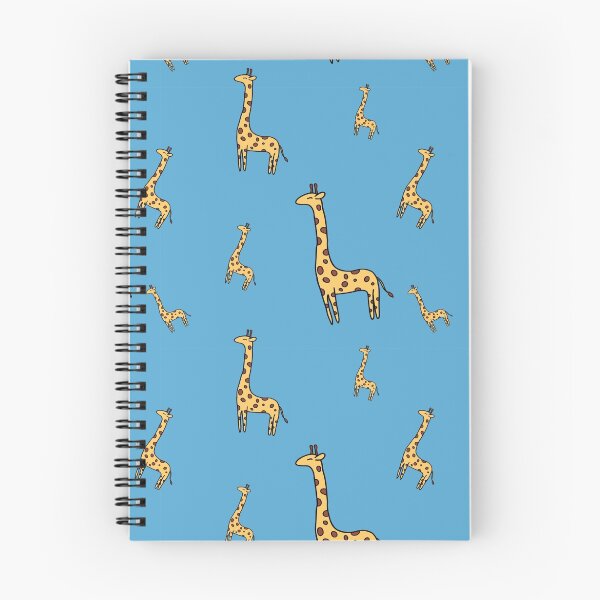 Item preview, Cute hand drawn giraffes with blue background designed and sold by Wedphoto.