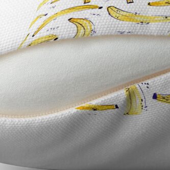 Alternate view of A Bunch of Bananas Watercolor Pattern Throw Pillow