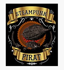 Steampunk Pirat Zepelin Maschinen Industrie Zahnräder Geschenk Design perfekte als Geschenkidee, geeignet für alles Menschen die ein Geschenk verdienen zb. Familie, Freunde, Kollegen. Fotodruck